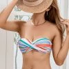 CUPSHE Portofino Escape Molded Twist Bandeau Bikini Top Bikinis