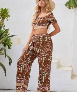 CUPSHE Harper Ditsy Cover Up Set