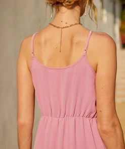 CUPSHE Corong Corong Sleeveless Lace Trims Thin Straps A-Shape Dress