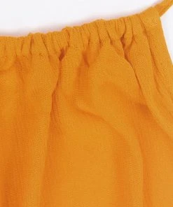 CUPSHE Dresses Haleigh Orange Backless Split Tea Length Dress