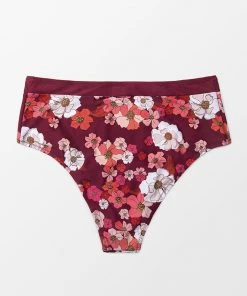 CUPSHE Swimwear UP TO 70% OFF Quinn Floral High Waisted Plus Size Bikini Bottom