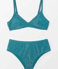 CUPSHE Swimwear BOGO 40% OFF Estelle Shimmery Back Hook Bikini