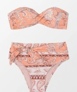 CUPSHE Alaya Paisley Halter Knot Bikini