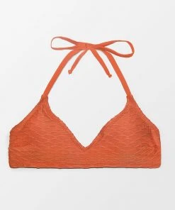 CUPSHE Bikinis Eloise Textured Halter Bikini Top