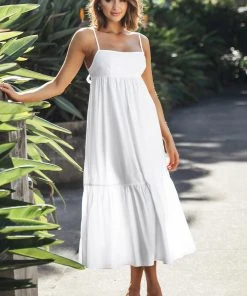 CUPSHE Dora Tie Backless Slip Dress Dresses