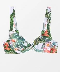 CUPSHE Dylan Tropical Underwire Bikini Top