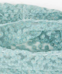 CUPSHE Tassel & Embroidery Avalon Embroidery Floral Green Shoulder Bag