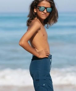 CUPSHE Navy Boys’ Fixed Board Shorts Swimwear BOGO 40% OFF