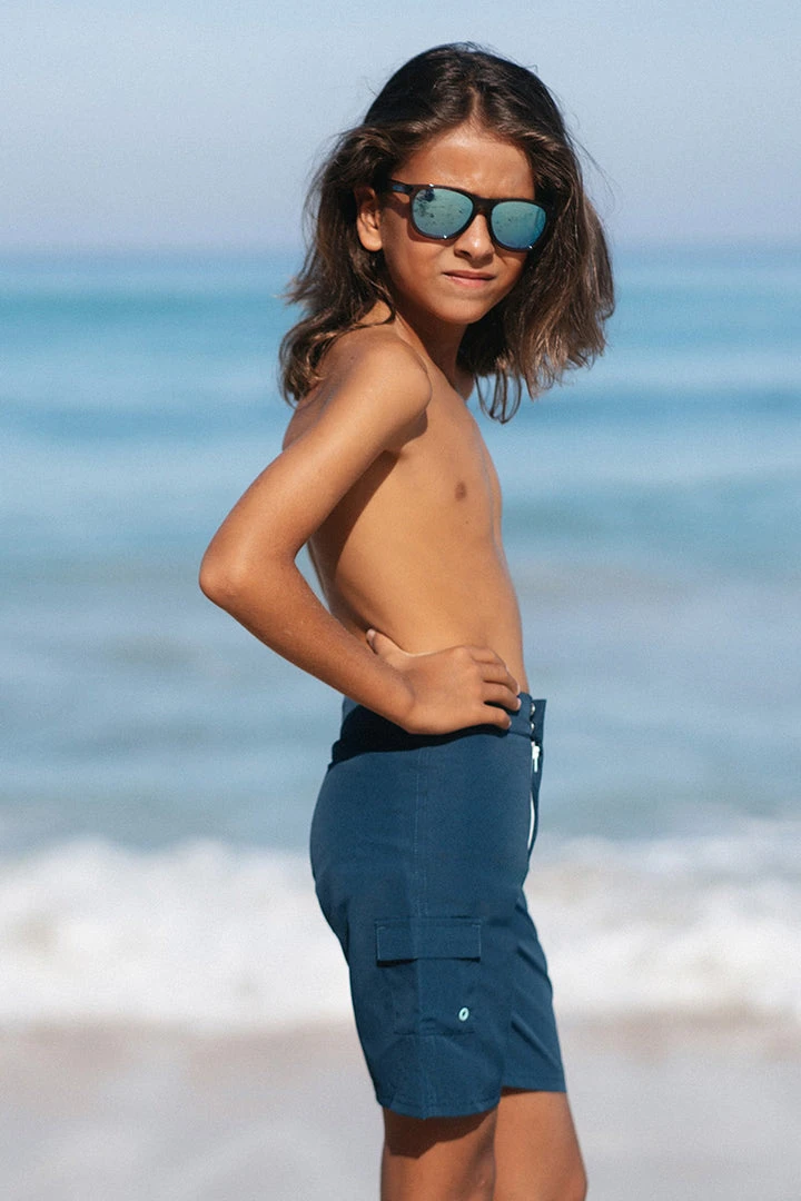 CUPSHE Navy Boys’ Fixed Board Shorts Swimwear BOGO 40% OFF