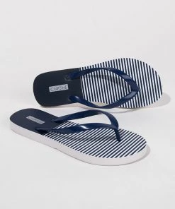 CUPSHE Accs & Clothing Amaretto Stripe Flip Flops