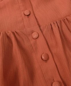 CUPSHE Dresses Aubriella Button Front Split Dress