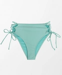 CUPSHE Bikinis Fiona Green Lace-up Bikini Bottom