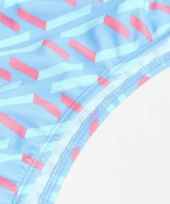 CUPSHE Hashtag Geo Knot Tie Bandeau And Banded High Waist Bikini Set