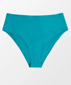 CUPSHE Ainhoa Teal High Waisted Plus Size Bikini Bottom Swimwear UP TO 70% OFF