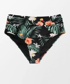 CUPSHE Diamond Floral Plus Size Bikini Bottom