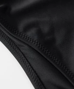 CUPSHE Black Scalloped High Waisted Bikini Bottom Bikinis