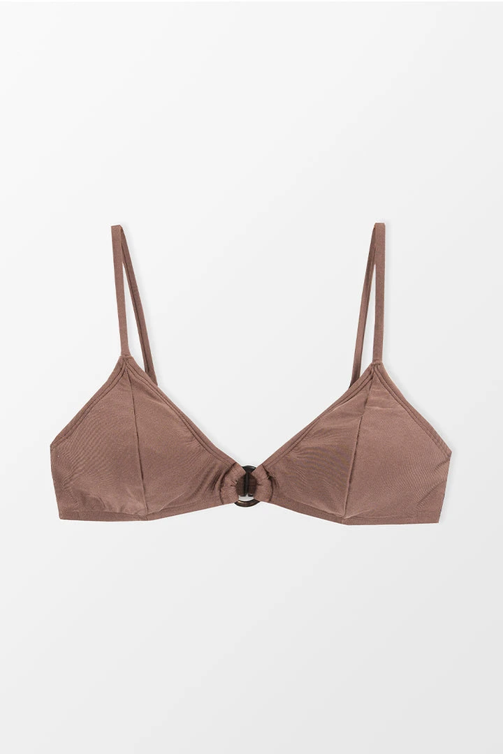 CUPSHE Golden Lurex Spliced Ring Bralette Bikini Top Swimwear BOGO 40% OFF