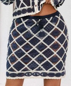 CUPSHE Rosalee Elastic Waist Crochet Skirt Cover Ups