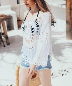 CUPSHE Lavonne Scoop Crochet Crop Top