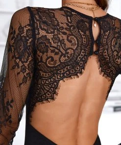 CUPSHE New In Clothing Gayle Round Neck Tight Long Sleeve Bodysuit