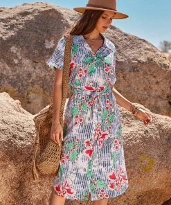 CUPSHE Dresses Charleigh Floral Normal Sleeve Dress