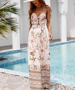 CUPSHE Esperanza Thin Straps Bunny Tie Backless Jumpsuit Accs & Clothing