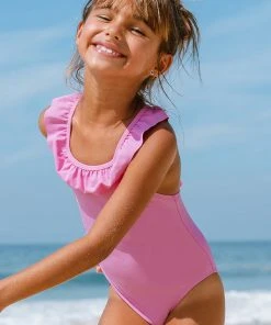 CUPSHE Summer Of Love Frill Girls Swim One Piece Swimsuit