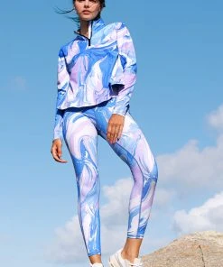 CUPSHE Spring Fling Marble Activewear Set