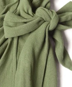 CUPSHE Dresses Jeanette Green O-ring Wrap Tie Waist Dress