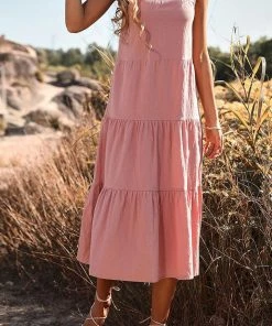 CUPSHE Mavis Thin Straps Pull Over Slip Dress