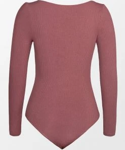 CUPSHE Eloise Rib Long Sleeve Bodysuit All Clothing