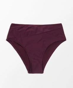 CUPSHE Bikinis Shangrila Solids Folded High Waist Bikini Bottom