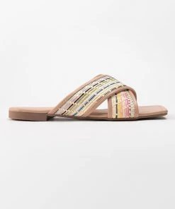 CUPSHE Accs & Clothing Hidden Gem Woven Strap Slide Sandals