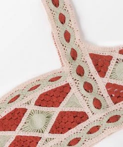 CUPSHE Chasity Square Neck Crochet Wide Straps Cover Up Cover Ups