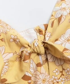 CUPSHE Bryanna Floral Cut Out Tie Dress Dresses