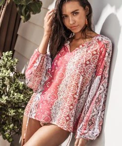 CUPSHE Myra Round Neck Long Sleeve Top