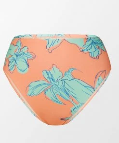 CUPSHE Blooming Flowers Mid Rise Tummy Control Plus Size Bikini Bottom