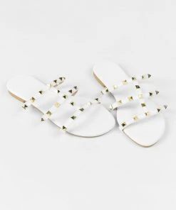 CUPSHE Accs & Clothing Amaretto White Flat Open Toe Sandals