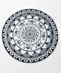 CUPSHE Boho Print Tassel Beach Blanket Accs & Clothing