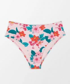 CUPSHE Dayana Floral Mid Waisted Bikini Bottom