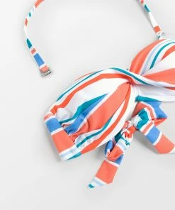 CUPSHE Portofino Escape Molded Twist Bandeau Bikini Top Bikinis