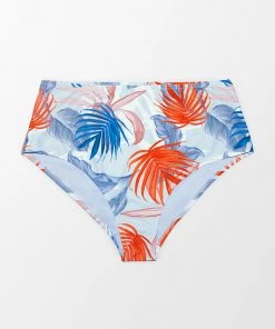 CUPSHE Stacey Tropical Plants High Waist Plus Size Bikini Bottom Swimwear UP TO 70% OFF
