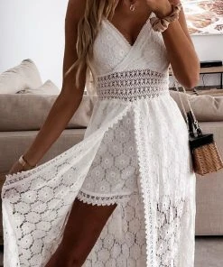 CUPSHE Dresses Thin Straps Ruching Smocking Jumpsuit