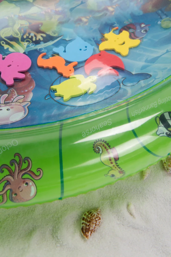 CUPSHE Adventure Cartoon Turtle Water Pat Kids Pool Float Swimming Ring