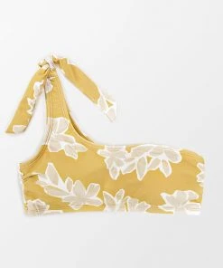 CUPSHE Swimwear BOGO 40% OFF Delicate Expressions One Shoulder Functional Bow Bralette