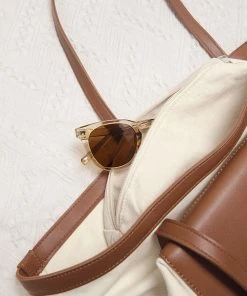 CUPSHE Sand And Stone Color Block Tote Bag Accs & Clothing