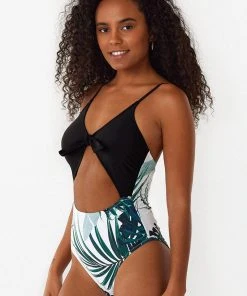 CUPSHE Gwen Tropical Cut Out One Piece Swimsuit One Pieces