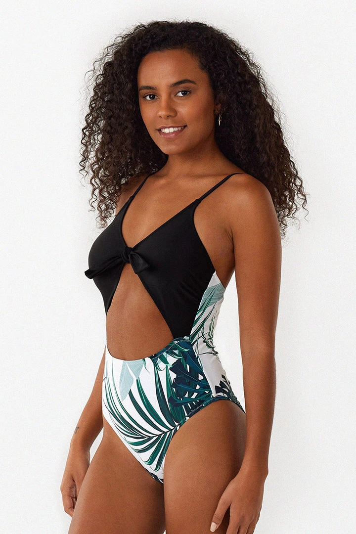 CUPSHE Gwen Tropical Cut Out One Piece Swimsuit One Pieces