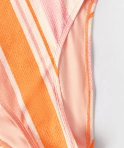 CUPSHE One Pieces Happy Stripe Tunneled Cutout One Piece Swimsuit