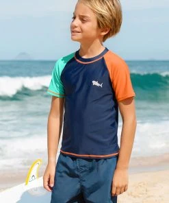 CUPSHE Skater Boy Short Sleeve Rashguard Boys' Swim Tee